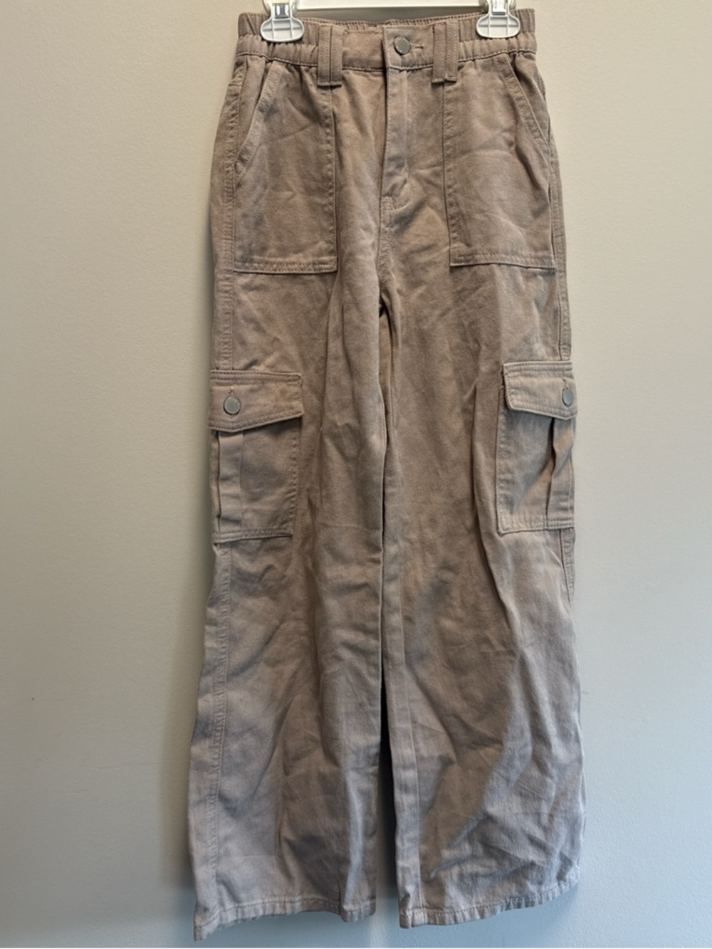 SHEIN Taupe Wide Leg Cargo Pants